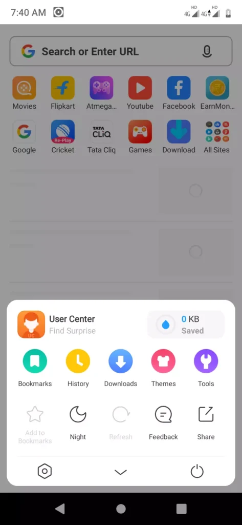 UC Browser app